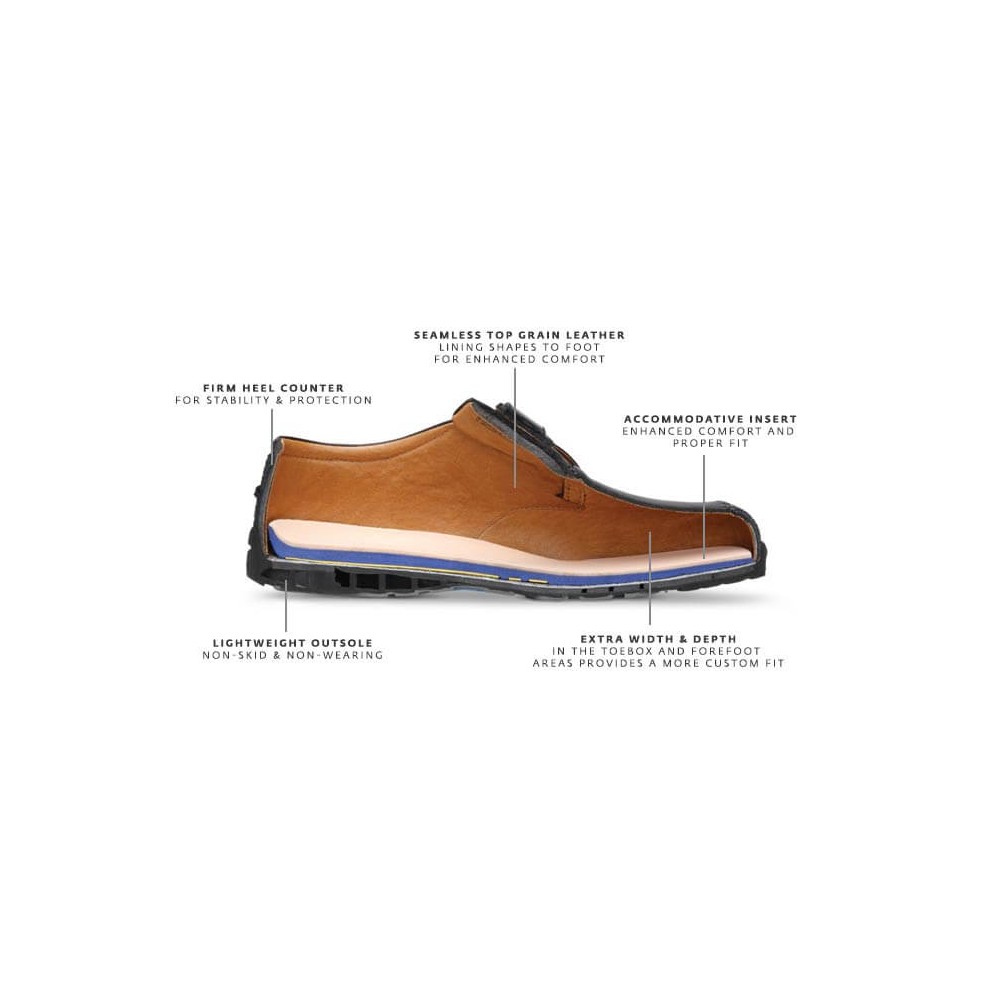 New Men\'s Brown Leather Ruk Chukka Boot By Dr. Comfort Dr. Comfort Ruk - Men main image 2
