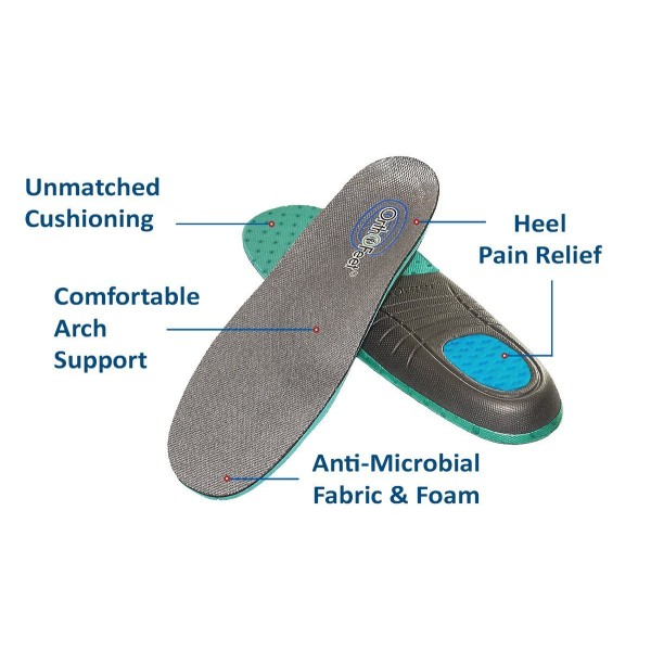 Orthofeet Men's Comfort Gel Insoles Flow Feet