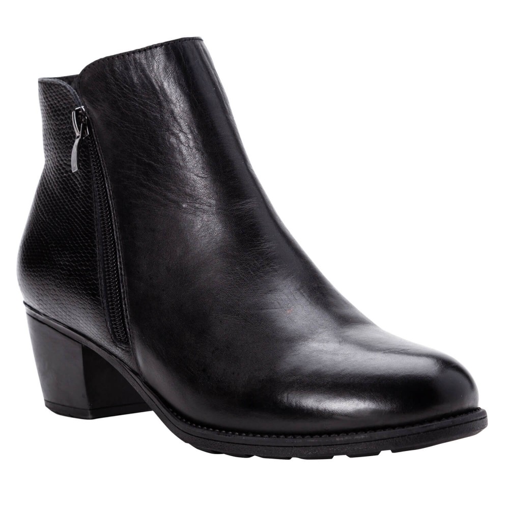 Propet Tobey - Women's Comfort Block Heel Ankle Boots | Flowfeet