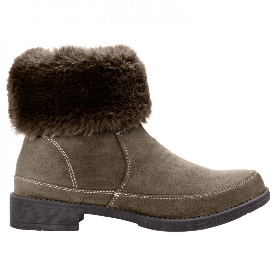 Propet Tabitha - Women's Micro-Fiber Fur Collar Ankle Boots