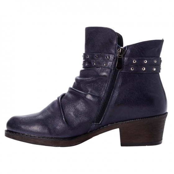 Propet Roxie - Women's Comfort Block Heel Slouched Ankle Boots