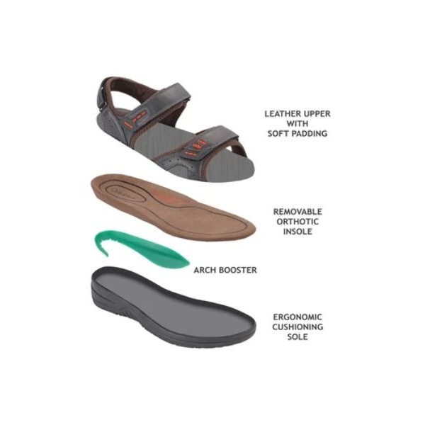 Orthofeet Cambria Men's Comfort Sandals Flow Feet
