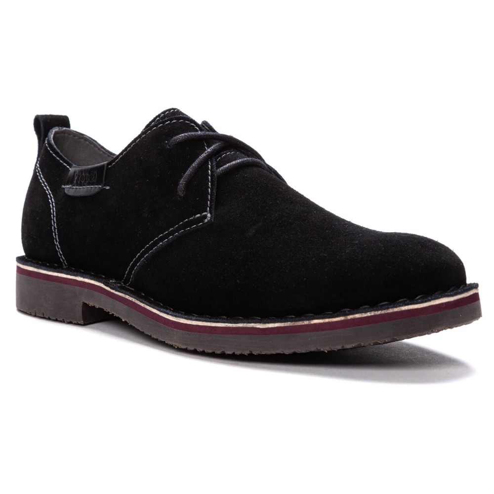 Propet Finn Men's Comfort Suede Dress Oxfords Flow Feet