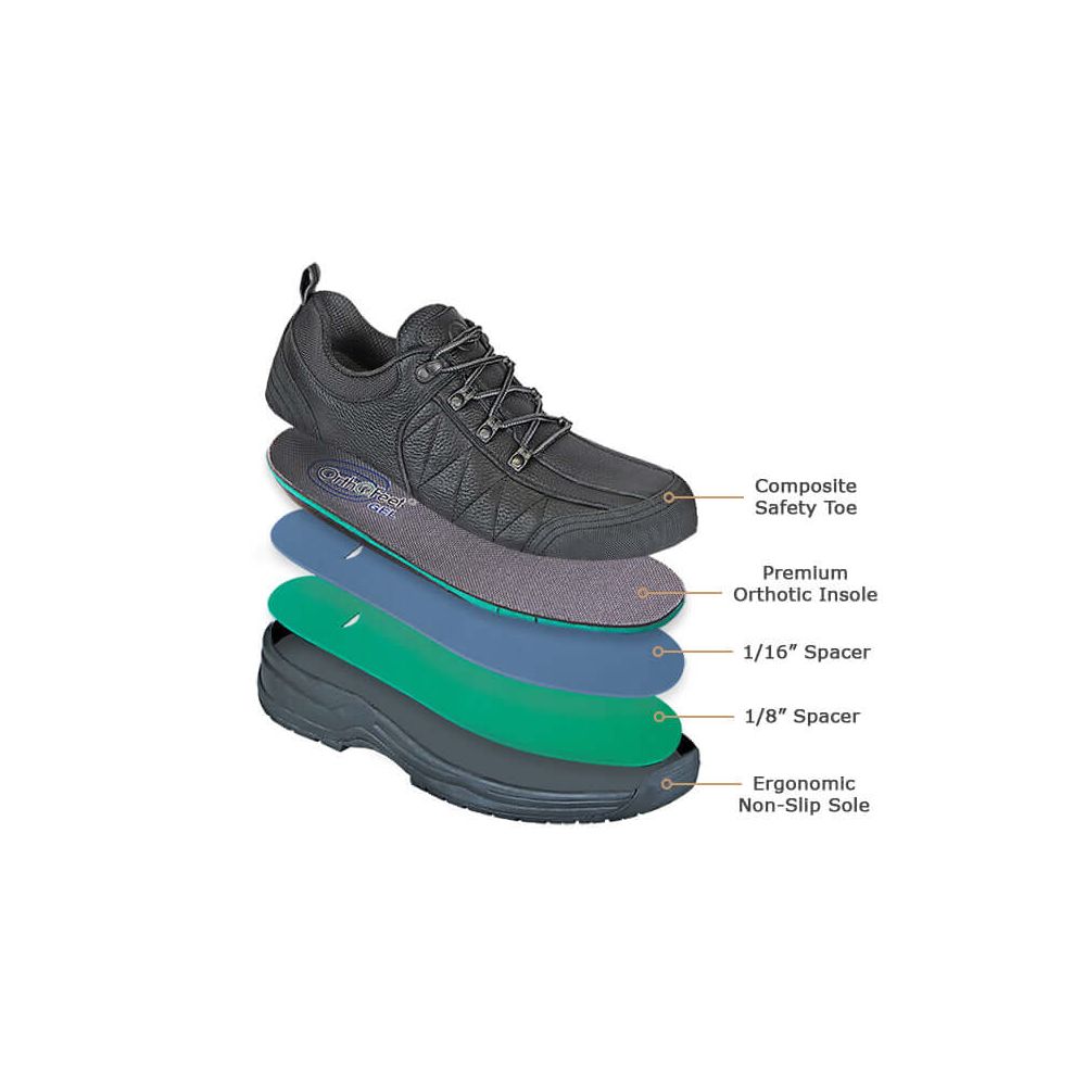 Orthofeet Foot Pain Ergonomic House Shoes Orthofeet Dolomite Men's