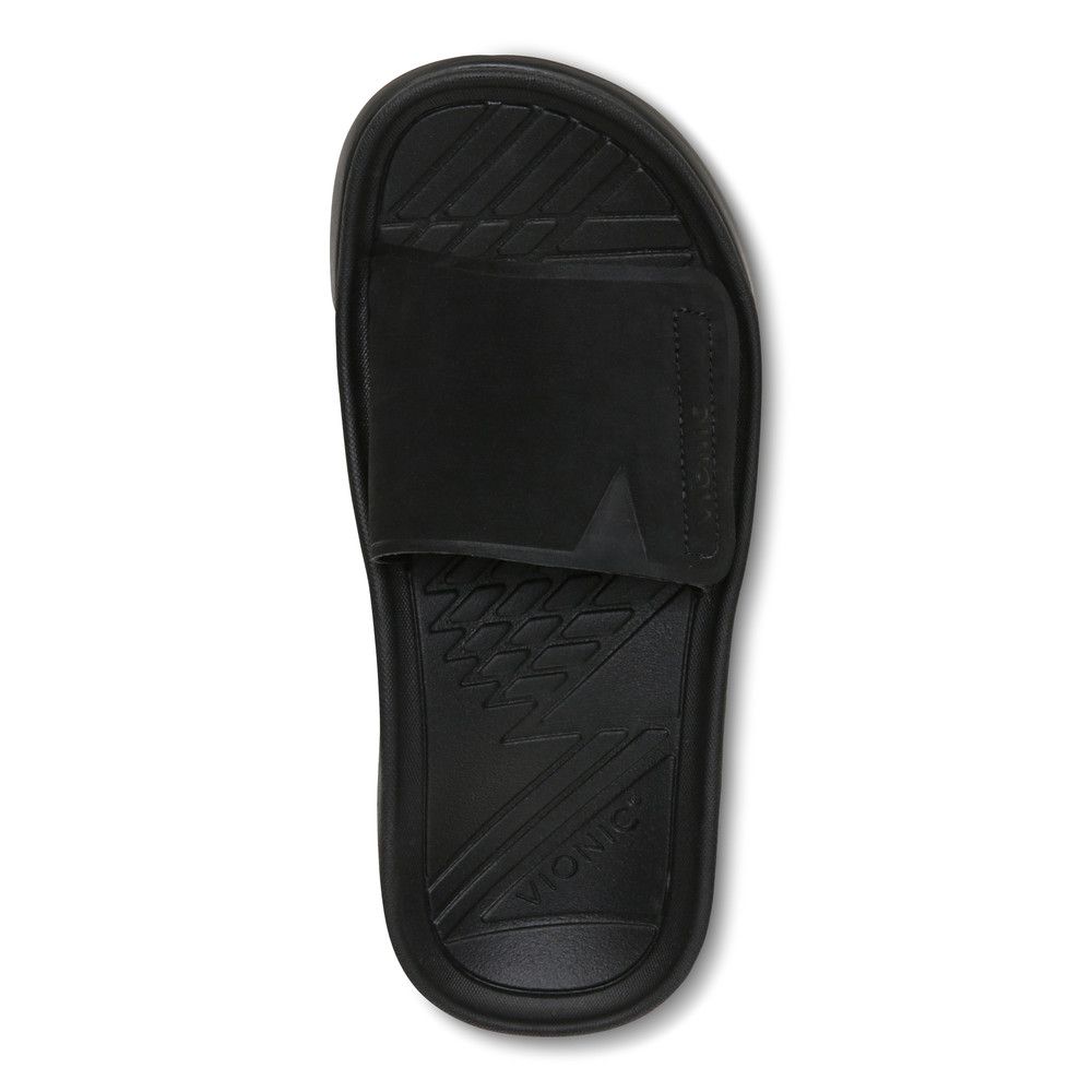Vionic Mens Rejuvenate Black Slides Size 11.5 Vionic Rejuvenate Recovery Slide Sandal - Free Shipping | DSW main image 3