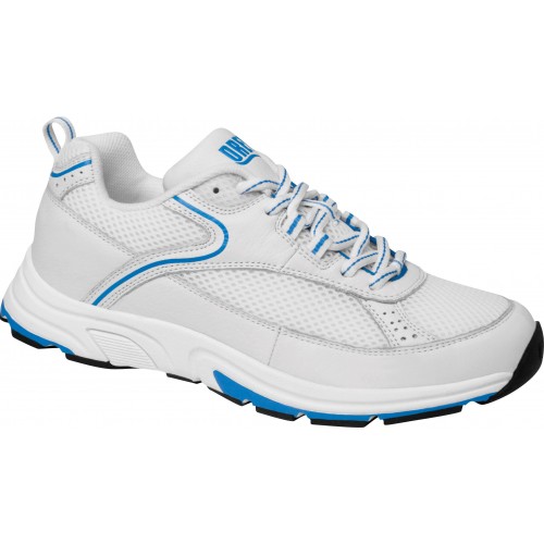 Athena White/Blue - Women's Orthopedic Athletic Shoes - Drew Shoe