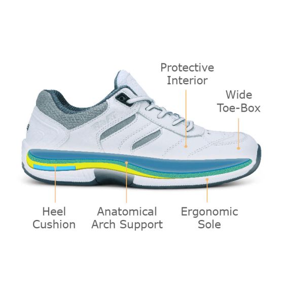 Orthofeet Pacific Palisades - Men's Orthopedic Walking Shoes