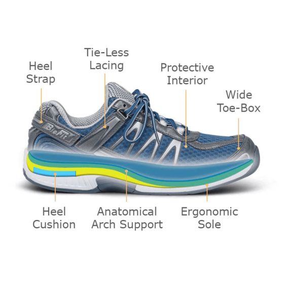 Orthofeet Sprint - Men's Orthopedic Walking Shoes