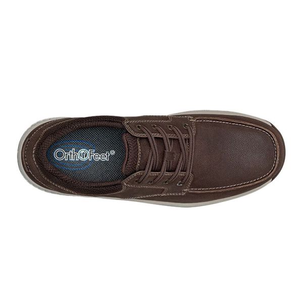 Orthofeet Leo Men's Comfort Casual Boat Shoes Flow Feet