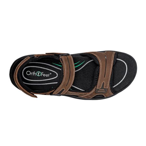 Orthofeet Gemini - Men's Comfort Strap Sandals