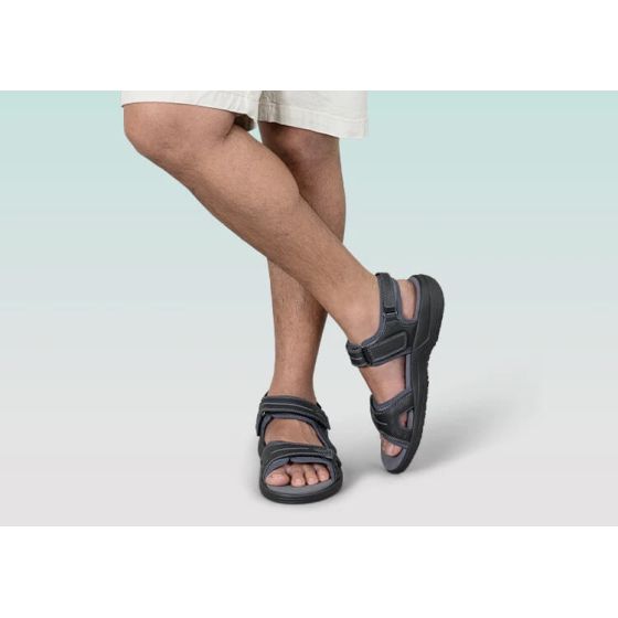 Orthofeet Gemini - Men's Comfort Strap Sandals