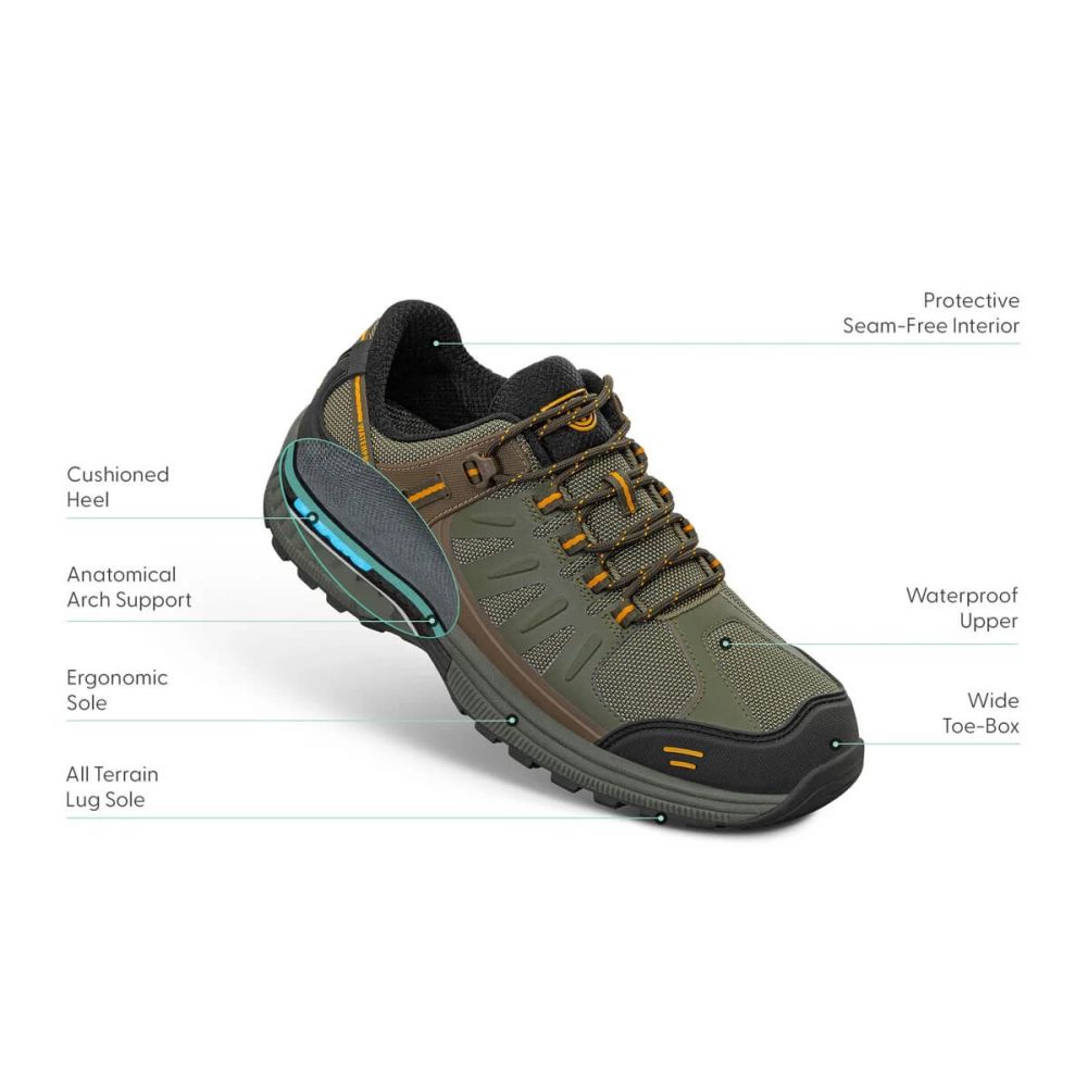 Walking Shoe Women's Narrow Width Hiking Shoes Orthofeet Alma