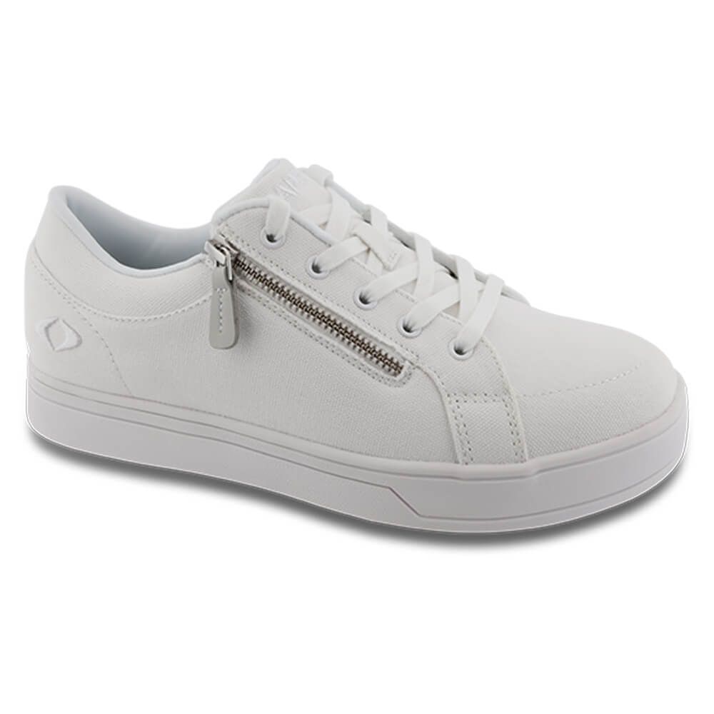 Apex Blutcher - Women's Casual Canvas Zip Shoe | Flow Feet