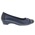 Ros Hommerson Tasha - Women's Flat Leather Dress Shoes Navy Sheep/Iguana - photo 8