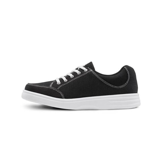 Dr. Comfort Riley - Women's Casual Canvas Shoes Black/White - photo 10