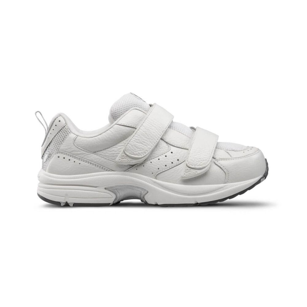 Dr‎ Comfort Winner Shoes Mens Size 10.5 X Wide Orthopedic White Leather Sneakers Dr. Comfort Winner Men main image 3