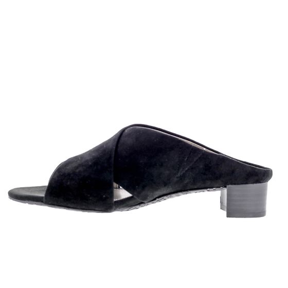 Ros Hommerson Va Va Voom - Women's Slide Dress Sandal Black Suede - photo 6
