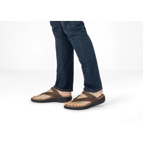 Orthofeet Eldorado - Men's Adjustable Strap Flip-Flop Sandals