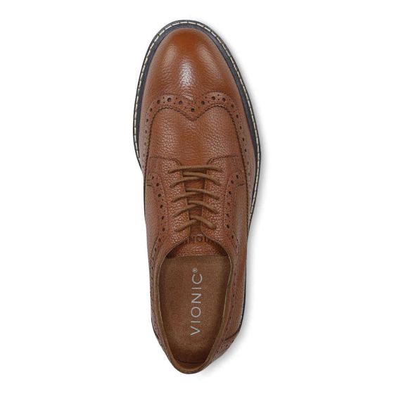 Vionic Lombard - Men's Oxford Lace Up Dress Shoes Tan - photo 13