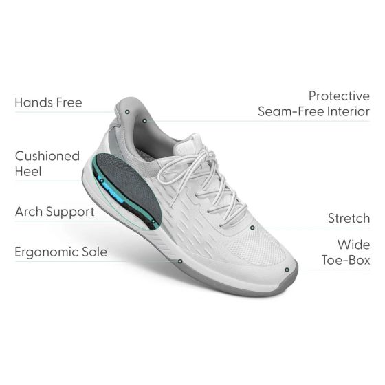 Orthofeet Ace - Women's Hands-Free Pickleball Shoes