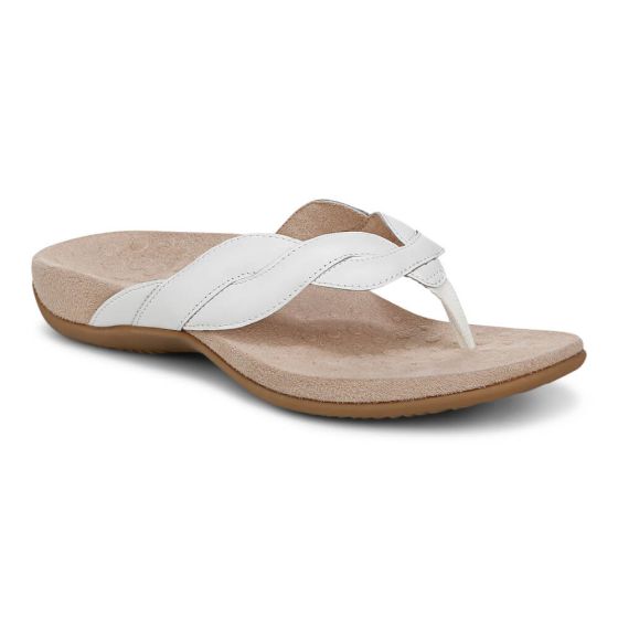 Vionic Bella Braid - Women's Toe Post Sandal White - photo 16