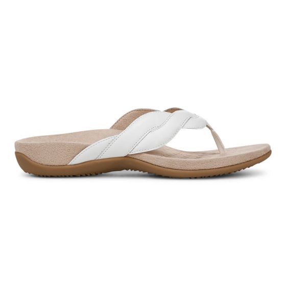 Vionic Bella Braid - Women's Toe Post Sandal White - photo 17