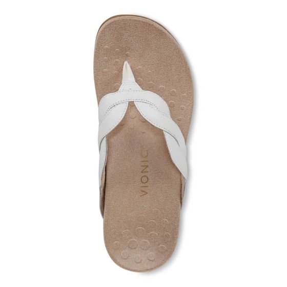 Vionic Bella Braid - Women's Toe Post Sandal White - photo 21