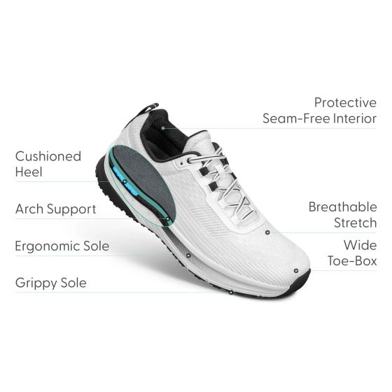 Orthofeet Race - Men's Comfort Athletic Shoes