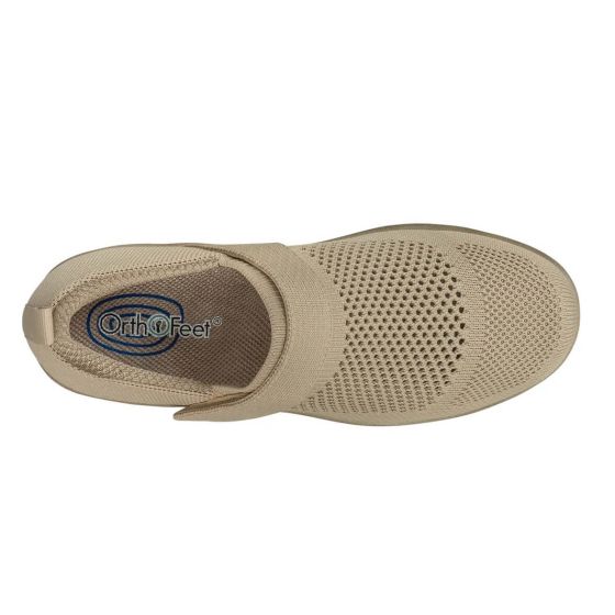 Orthofeet Eve - Women's Stretch Casual Shoes Beige - photo 2