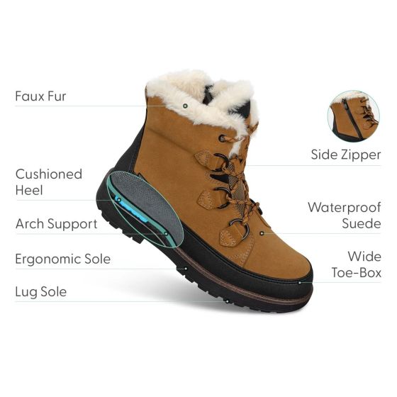 Orthofeet Stowe - Women's Waterproof Boots