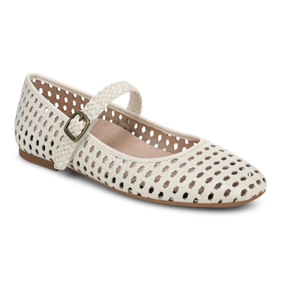 Vionic Alameda Woven - Women's Mary Jane Flats Ivory - photo 8