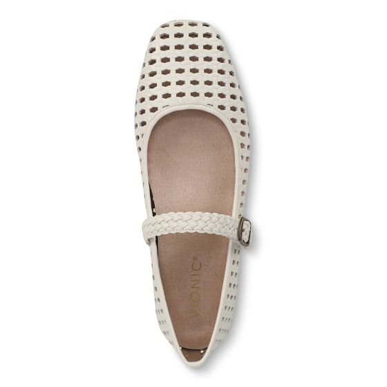 Vionic Alameda Woven - Women's Mary Jane Flats Ivory - photo 13