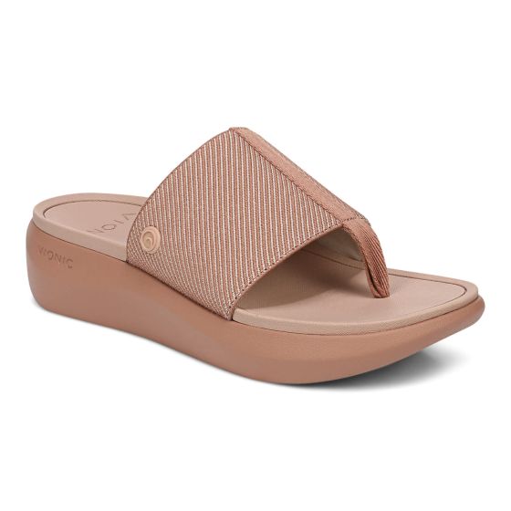 Vionic Beach Aqua - Women's Platform Toe Post Sandals