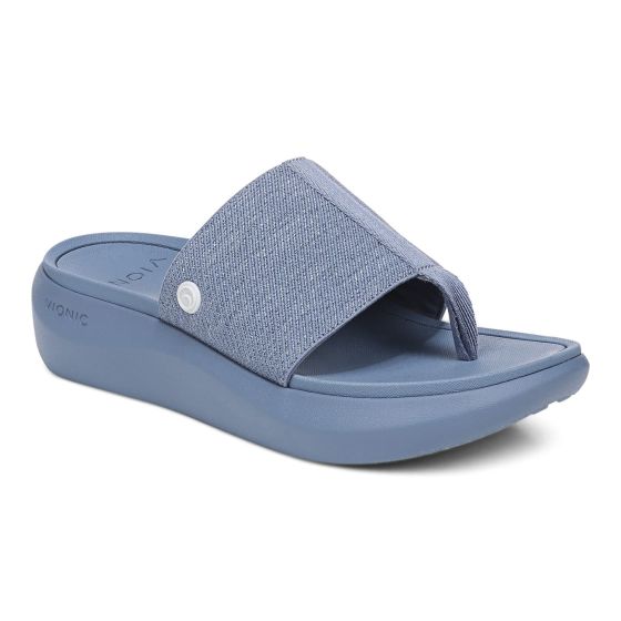 Vionic Beach Aqua - Women's Platform Toe Post Sandals