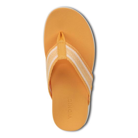 Vionic Beach Indigo - Women's Toe Post Sandals Amber Yellow - photo 6