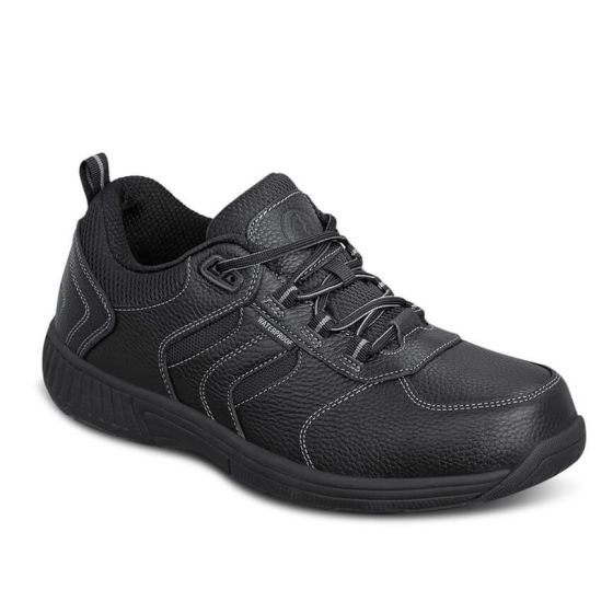 Orthofeet Pacific Palisades - Men's Orthopedic Walking Shoes Black (Waterproof) - photo 7