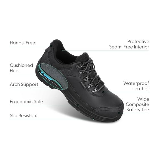 Orthofeet Slate - Men's Hands-Free Work Shoe