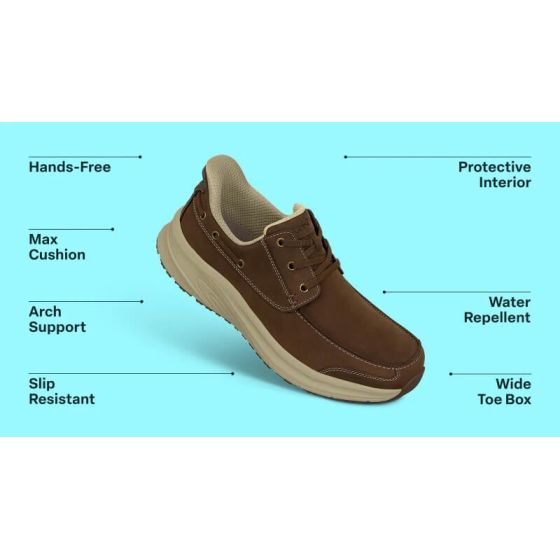 Orthofeet Commander - Men's Hands-Free Boat Shoe