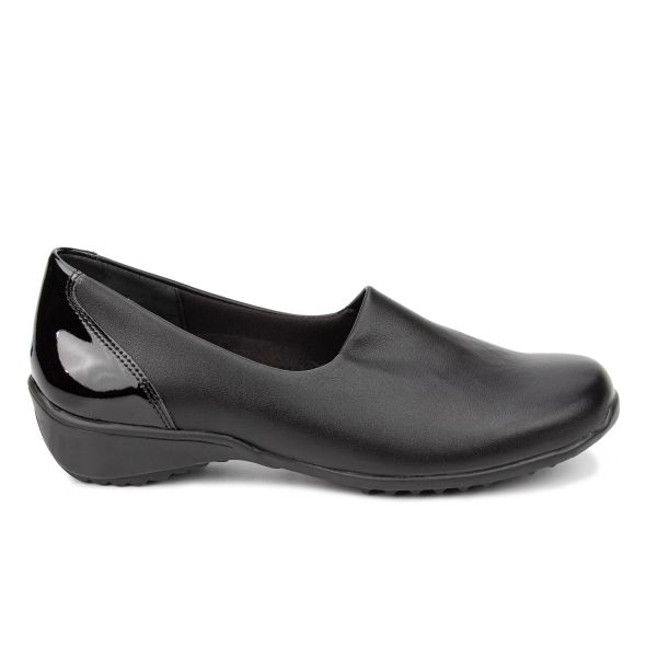 casual black dress shoes for women Orthofeet Eva - Women's Midi dress Color:SUNRISE feature_Tulle Black & White Knit Step insole cradles the