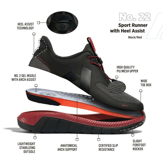 Anodyne No. 22 Sport Pace - Men's Hands-Free Shoes