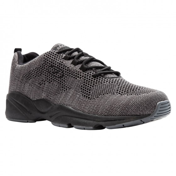 Propét Stability Fly - Men's Breathable Knit Active Shoes Dk Grey/Light Grey - photo 7