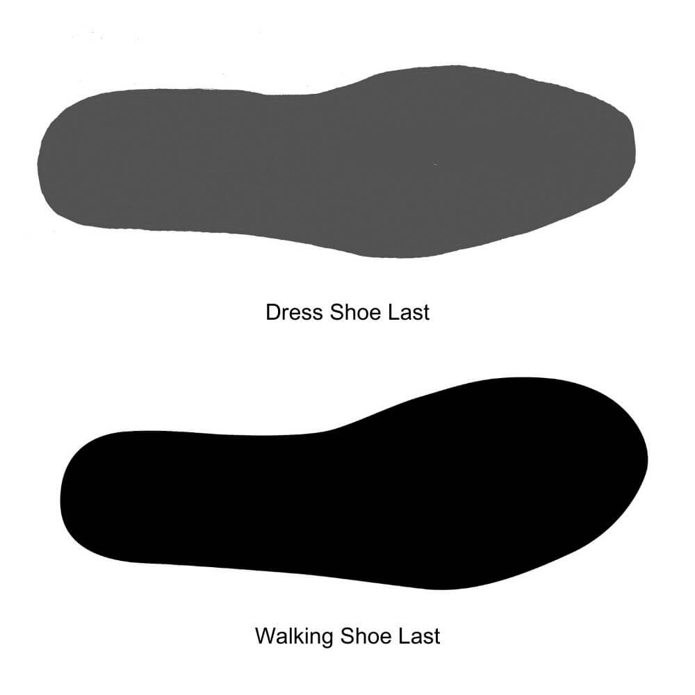 dress shoe vs athletic shoe last