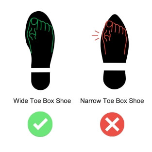 Wide Toe Box Vs. Narrow Toe Box for Bunions