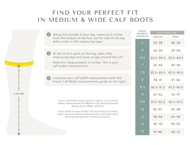 Calf Size Measurment for Wide Calf Boots