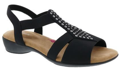 Ros Hommerson Miriam - Women's Slingback Dress Sandal (Color: Black - Shoe Size: 9.5 - Width: W