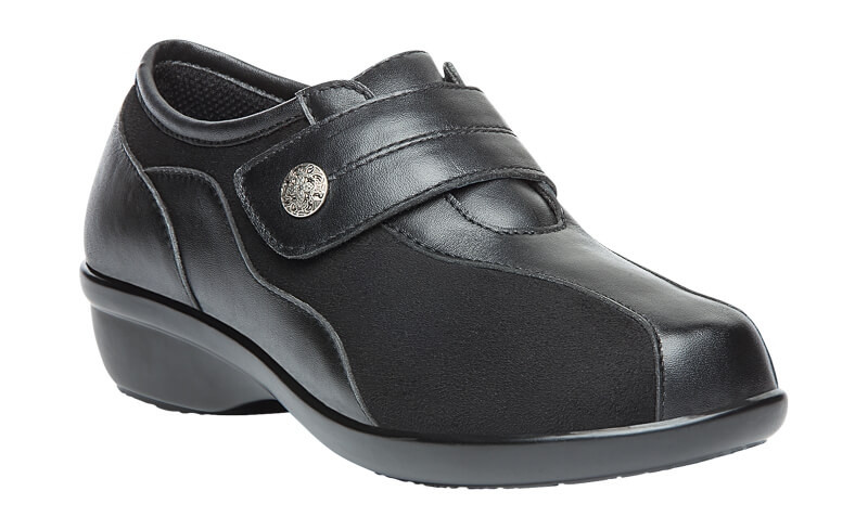 Propét Diana Strap - Women's Orthopedic Casual Shoes - Color : Black, Shoe Size : 8.5, W