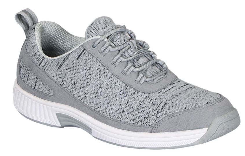 Orthofeet Lava - Men's Comfort Athletic Sneakers (Color: Grey - Shoe Size: 9.5 - Width: M)