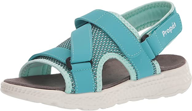 Propet TravelActiv Sport - Women's Water-Friendly Z-Strap Sandals (Color: Teal - Shoe Size: 11 