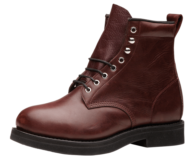 Sequoia Men’s Burgundy Leather Lace-Up Boots with Black Laces Handmade Men Burgundy Lace Up Boots, Men Ankle Leather Boots  main image 3