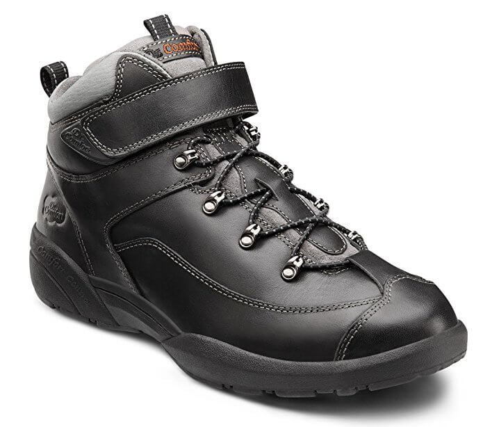 Dr. Comfort Ranger - Men's Orthopedic Comfort Hiking/Work Boots (Color: Black - Shoe Size: 15 -